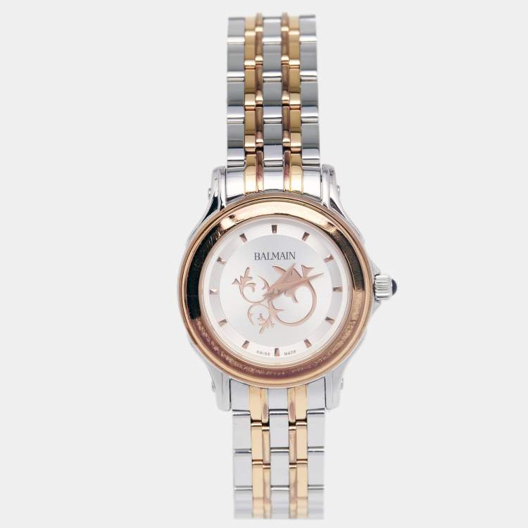 Balmain Silver Two Tone Stainless Steel Downtown B1838.33.16 Women's ...