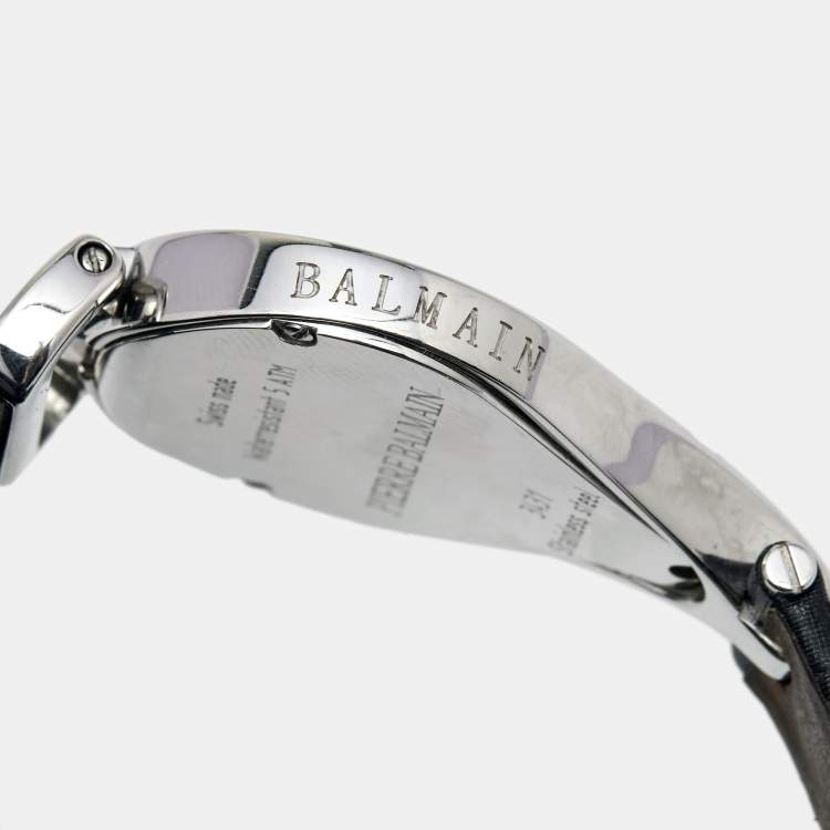 Pre Owned Balmain Mother of Pearl Stainless Steel Satin 3431 Women's Wristwatch 31 mm
