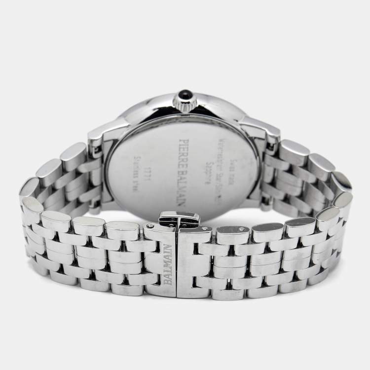 Pre Owned Balmain Black Stainless Steel Eria Bijou B1771.33.62 Women's Wristwatch 36 mm