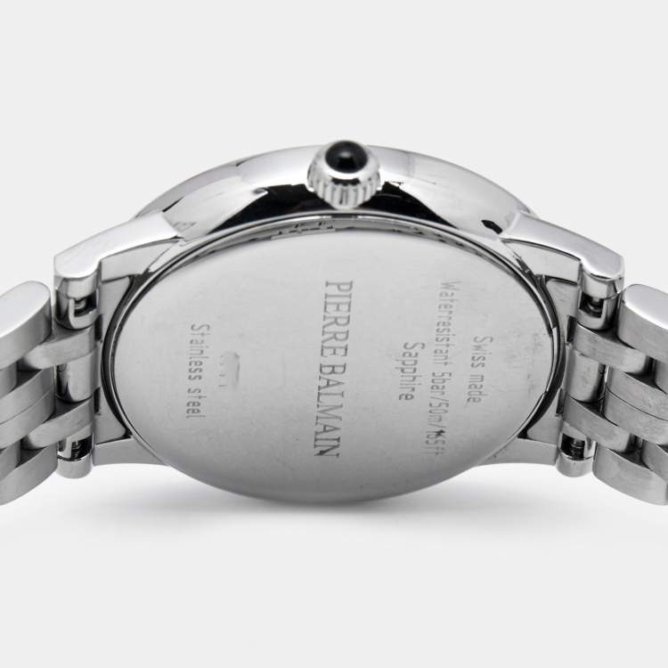 Pre Owned Balmain Black Stainless Steel Eria Bijou B1771.33.62 Women's Wristwatch 36 mm