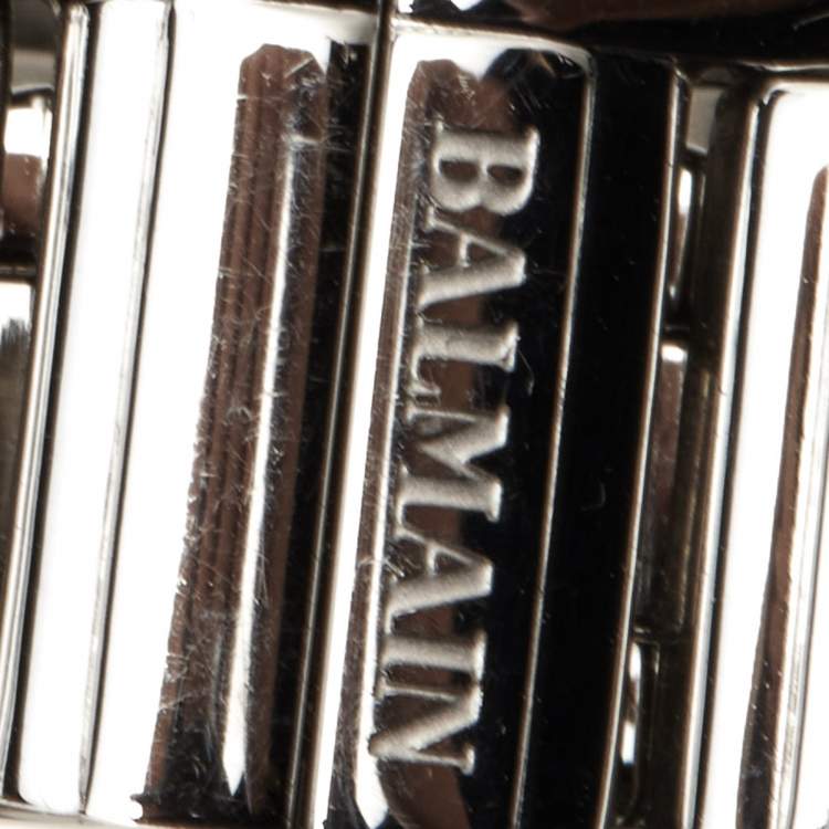 Pre Owned Balmain Silver Stainless Steel Madrigal B5891.33.12 Women's Wristwatch 35 mm