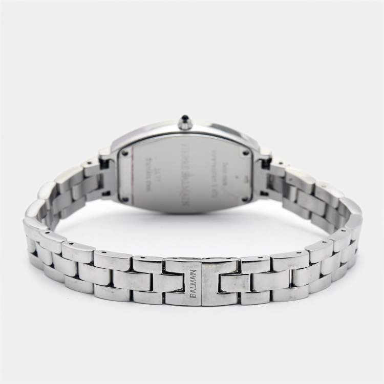 Pre Owned Balman Silver Stainless Steel Miss Balmain B2471.33.14 Women's Wristwatch 24 mm