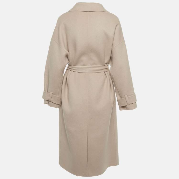 مملوكة مسبقًا Ba&sh Beige Wool Blend Bonny Coat S