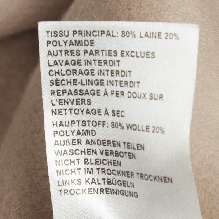 مملوكة مسبقًا Ba&sh Beige Wool Blend Bonny Coat S