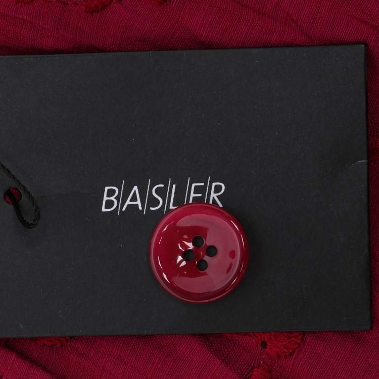 Pre Owned قميص بازيلر فوشيا مزين بخليط الكتان مقاس كبير جدًا جدًا (إكس إكس لارج)