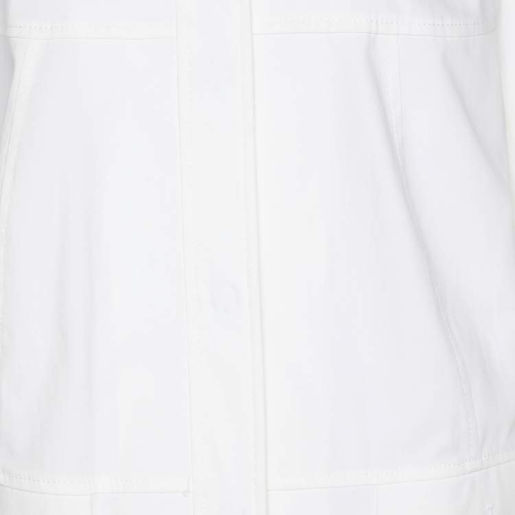 Pre Owned Weekend Basler White Stretch Cotton Bell Sleeve Blazer XL