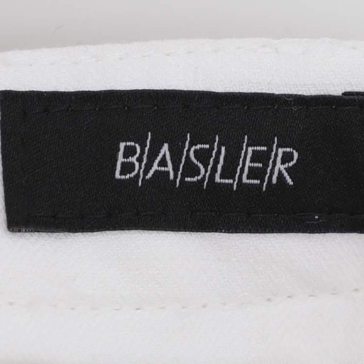 Pre Owned Basler White Linen Trousers XXXL