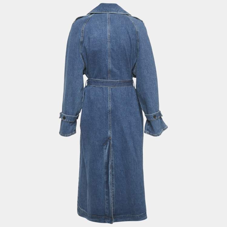 Pre Owned Baum und Pferdgarten Blue Denim Belted Coat S
