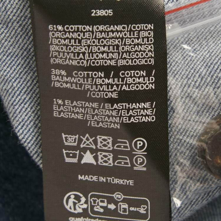 Pre Owned Baum und Pferdgarten Blue Denim Belted Coat S