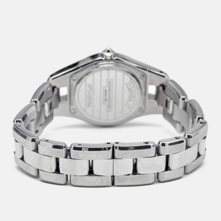 Pre Owned Baume & Mercier Silver Dial Stainless Steel Linea M0A10009 Women's Wristwatch 27 mm