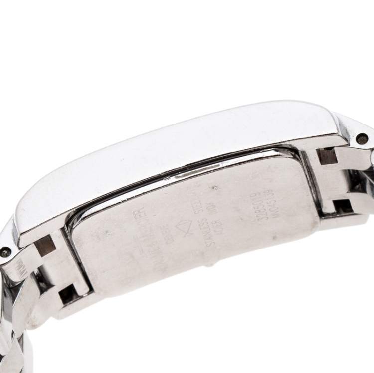 Pre Owned Baume & Mercier Black Stainless Steel Hampton MV045139 Women's Wristwatch 20 MM