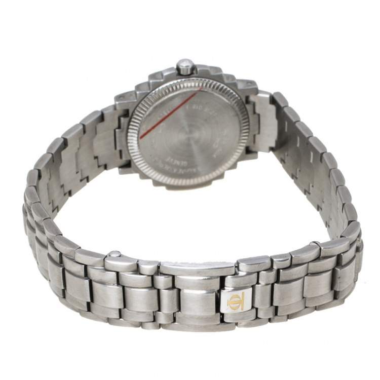 مملوكة مسبقًا Baume & Mercier White Two-Tone Stainless Steel Riviera 5236.018.3 Women's Wristwatch 26 mm