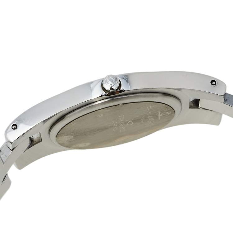 Pre Owned Baume & Mercier White Stainless Steel 5161 Linea Quartz Women's Wristwatch 30 MM