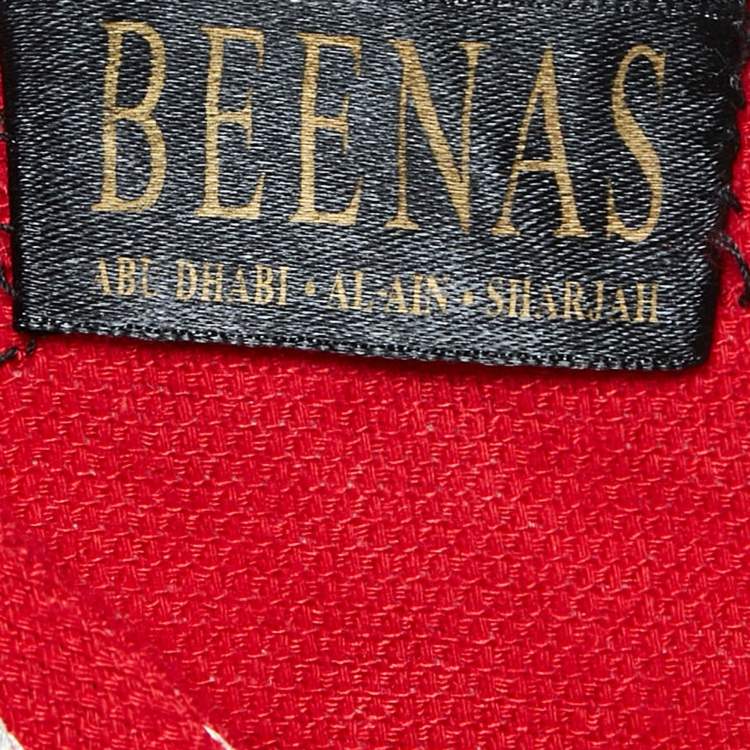 مملوكة مسبقًا Beenas Mirror Work Embroidered Cotton Blend Maxi Dress M