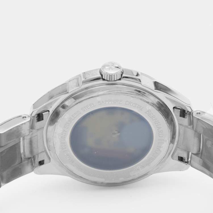 Pre Owned Bernhard H. Mayer Force Quantum 41701.623.1 White Dial Stainless Steel Women's Wristwatch 35 mm