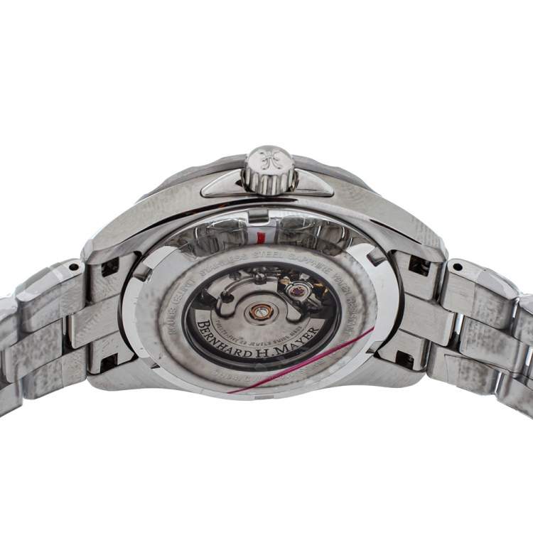 Pre Owned Bernhard H Mayer White Mother of Pearl Stainless Steel Ballad Women's Wristwatch 34 mm