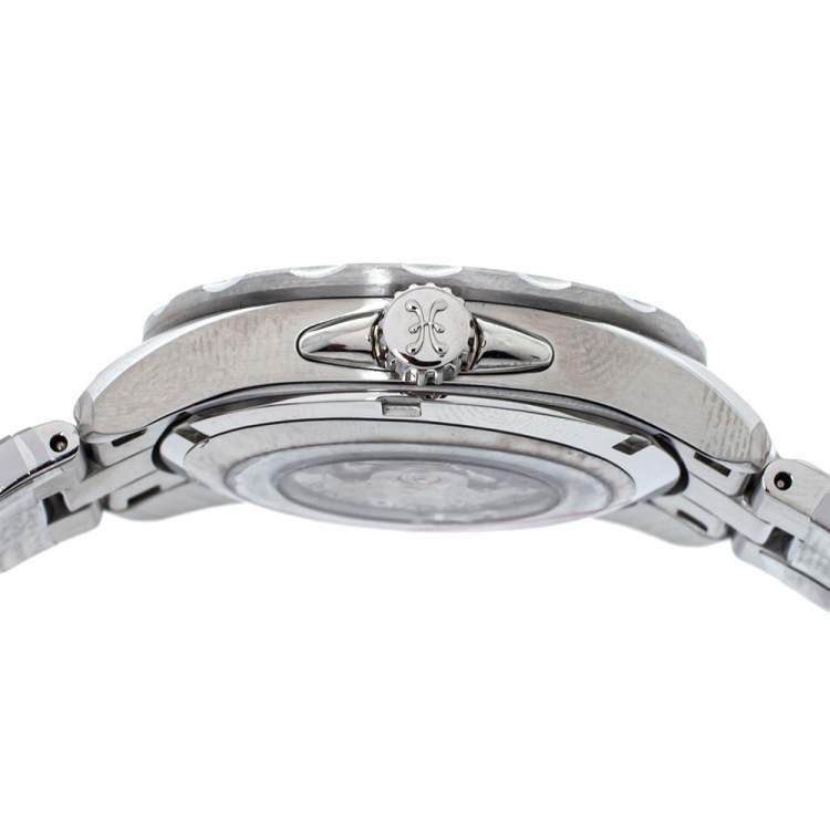 Pre Owned Bernhard H Mayer White Mother of Pearl Stainless Steel Ballad Women's Wristwatch 34 mm