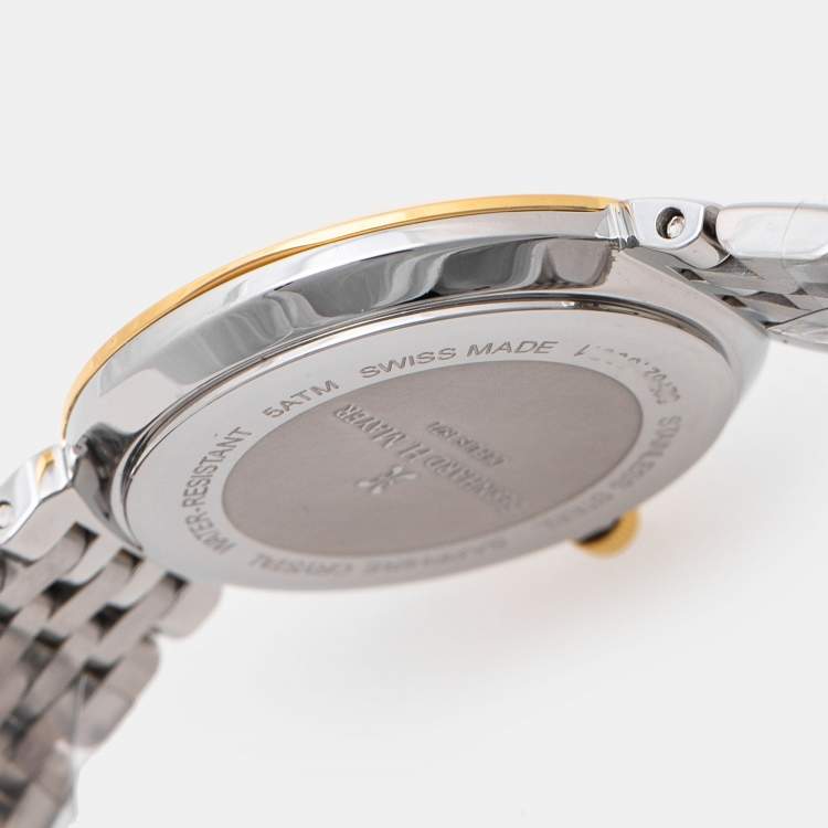 Pre Owned Bernhard H. Mayer Mother of Pearl Two Tone Stainless Steel Thalia 52702.595.1 Women's Wristwatch 27.5 mm