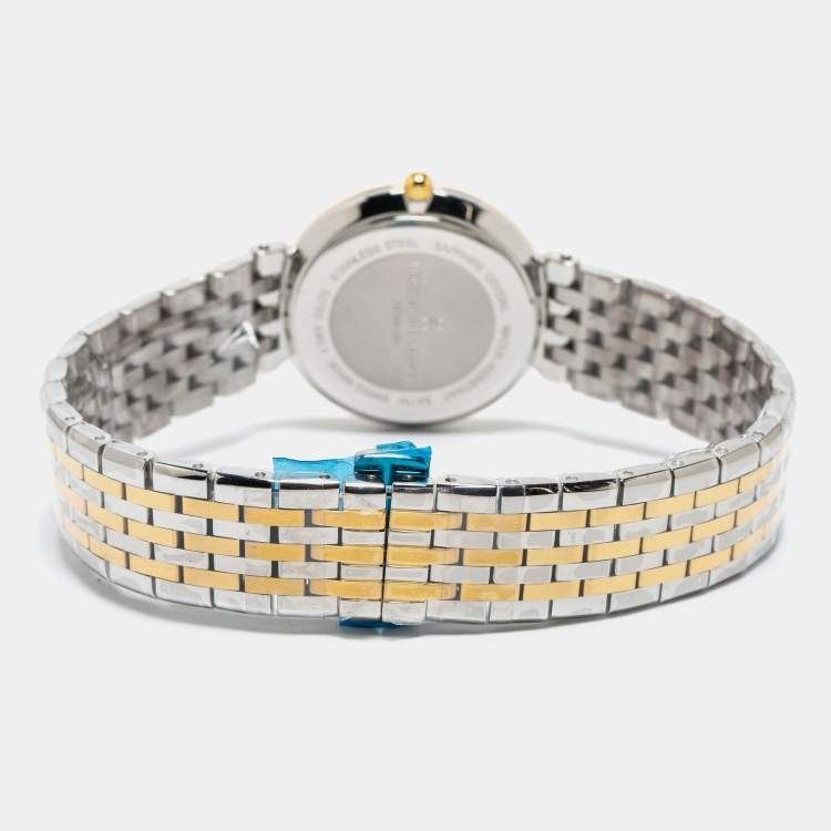 Pre Owned Bernhard H. Mayer Mother of Pearl Two Tone Stainless Steel Thalia 52702.595.1 Women's Wristwatch 27.5 mm
