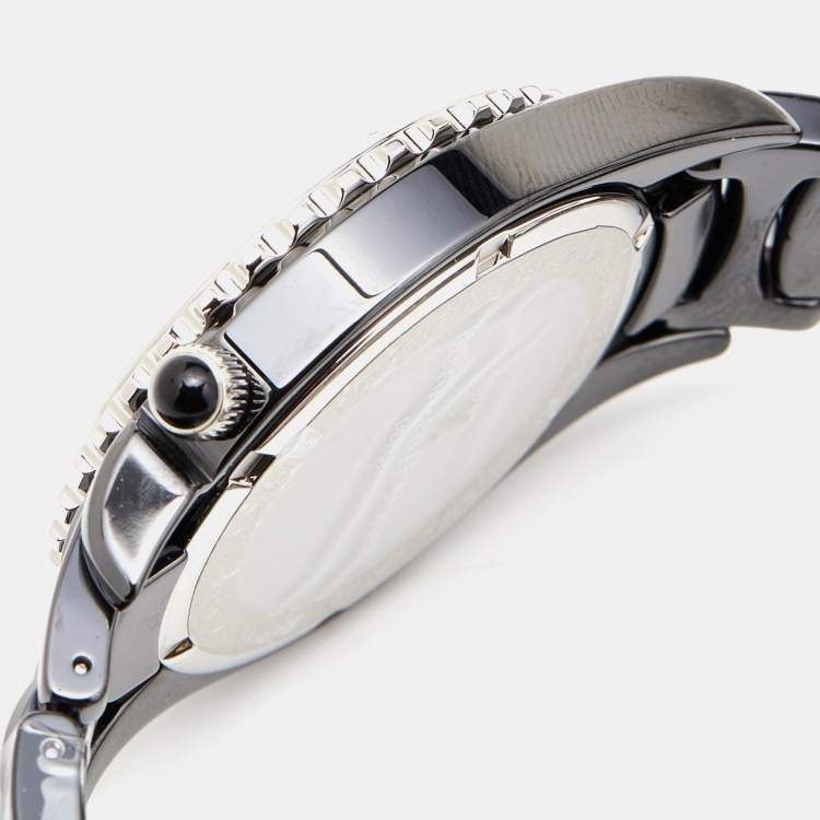 Pre Owned Bernhard H. Mayer Black Mother of Pearl Ceramic La Vida BH17/CWR Women's Wristwatch 38 mm