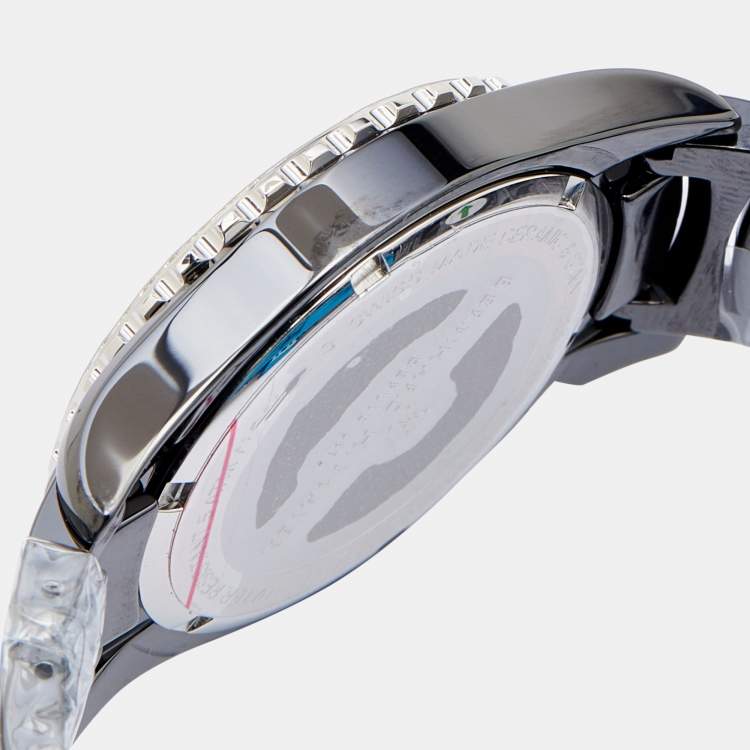 Pre Owned Bernhard H. Mayer Black Mother Of Pearl Black Ceramic Stainless Steel La Vida BH17P/CW Women's Wristwatch 38 mm
