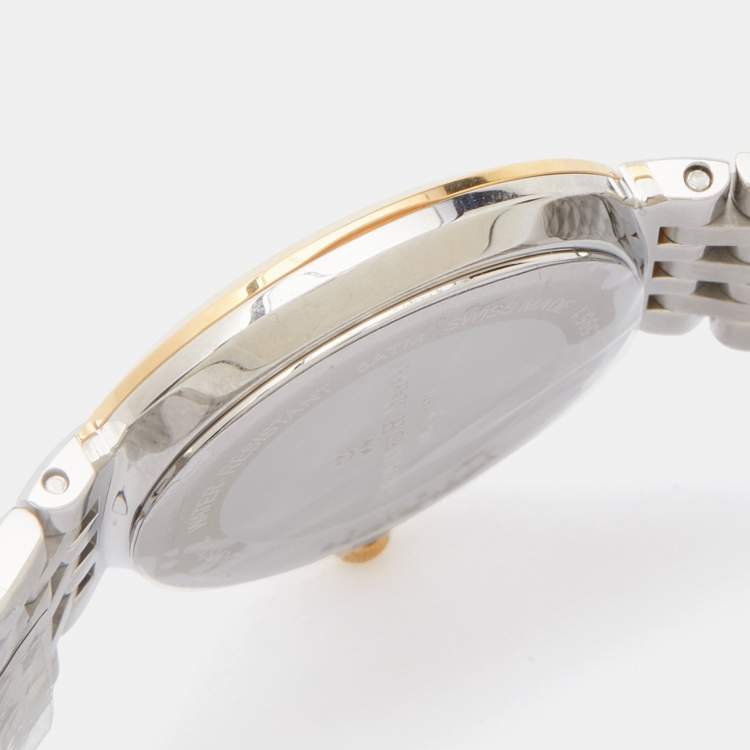 Pre Owned Bernhard H. Mayer Mother of Pearl Two Tone Stainless Steel Thalia 52702.595.1 Women's Wristwatch 27.5 mm 
