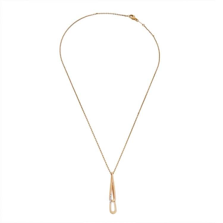 Pre Owned Bernhard H. Mayer Golden Comets Diamond 18K Two Tone Gold Pendant
