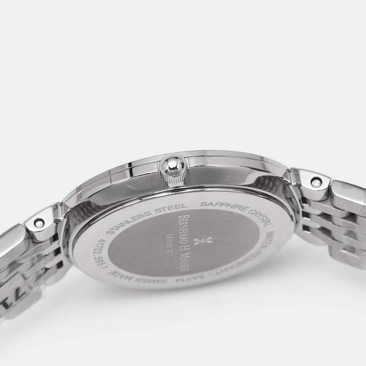 Pre Owned Bernhard H. Mayer Mother Of Pearl Stainless Steel Thalia 41702.595.1 Women's Wristwatch 27.50 mm