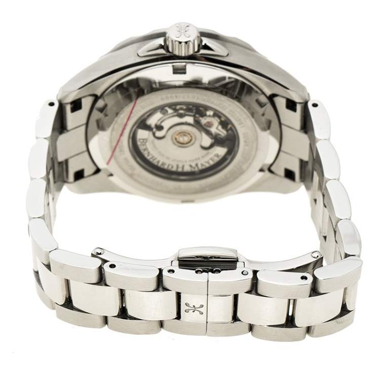 Pre Owned Bernhard H Mayer White Mother of Pearl Stainless Steel Ballad Women's Wristwatch 34 mm