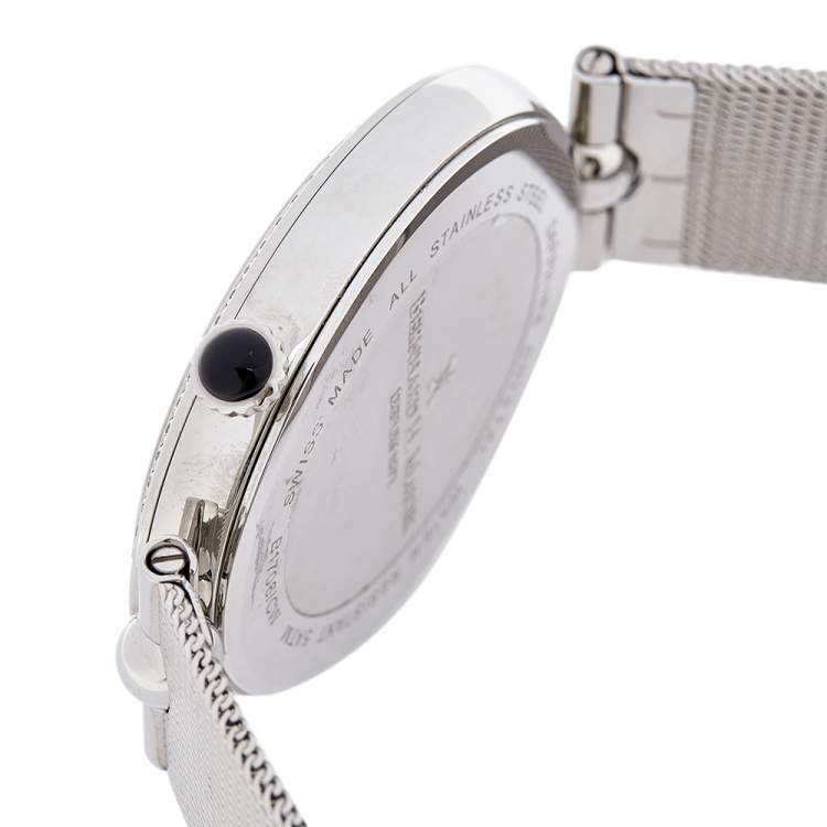 Pre Owned Bernhard H. Mayer Mother of Pearl Stainless Steel Allure B1706/CW Women's Wristwatch 34 mm