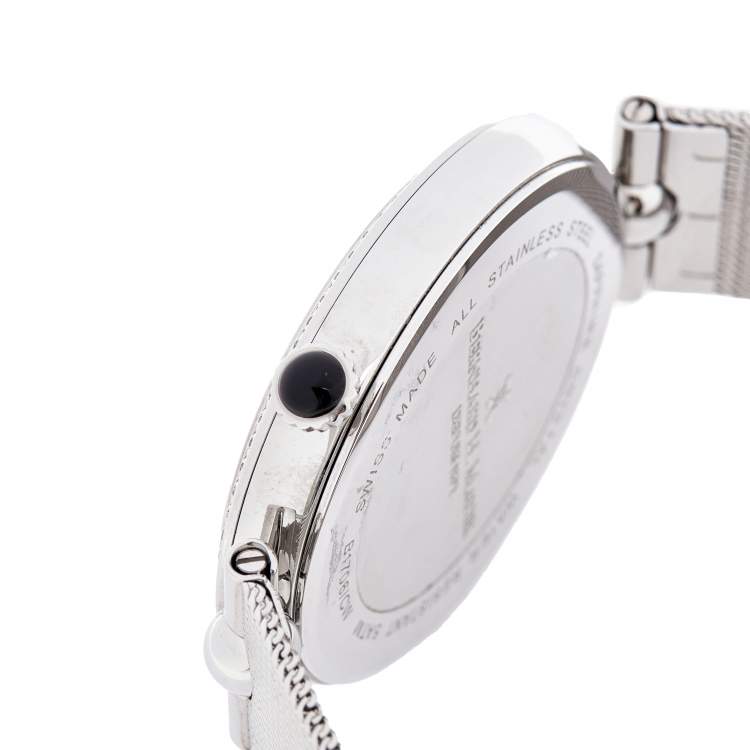 Pre Owned Bernhard H. Mayer Mother of Pearl Stainless Steel Allure B1706/CW Women's Wristwatch 34 mm