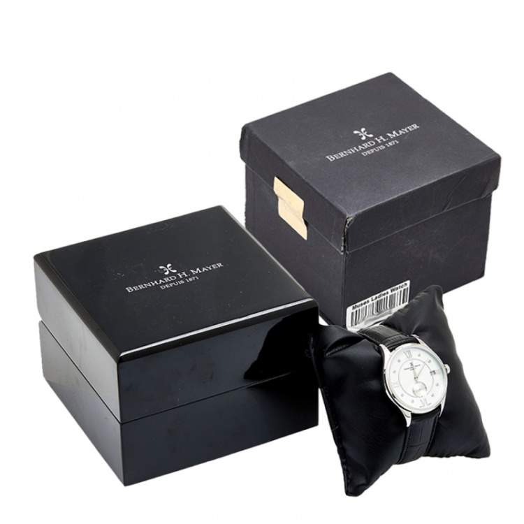 Pre Owned Bernhard H.Mayer Mother of Pearl Stainless Steel Muses Ladies Women's Wristwatch 36 mm