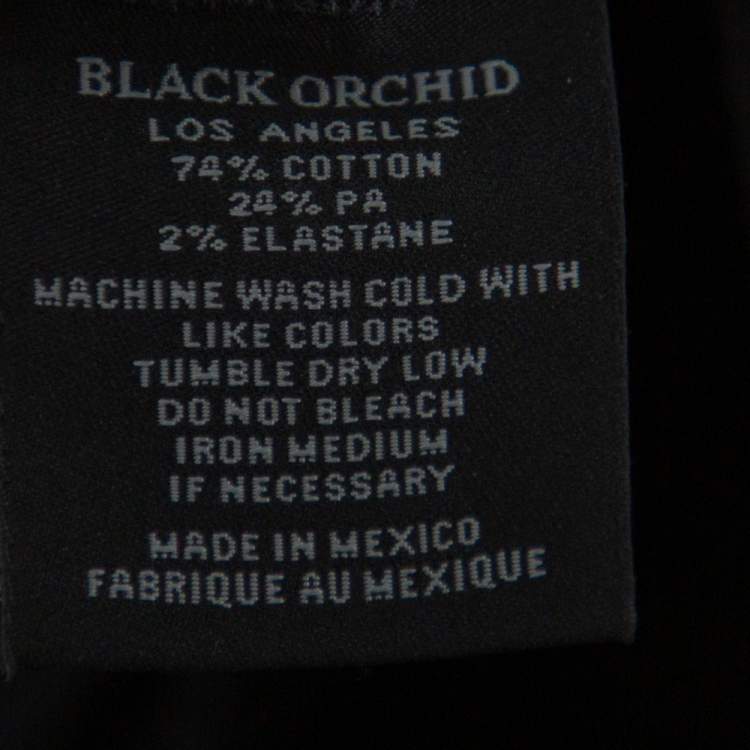 Pre Owned Black Orchid Black Denim Distressed Skinny Jude Jeans M