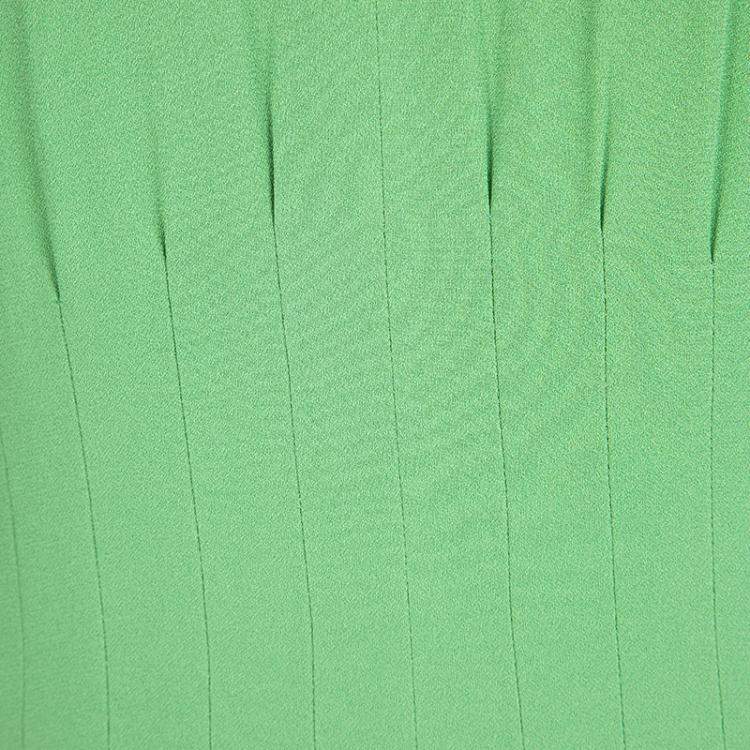 Pre Owned Boss By Hugo Boss Green Sleeveless V-Neck Dallisia Dress M