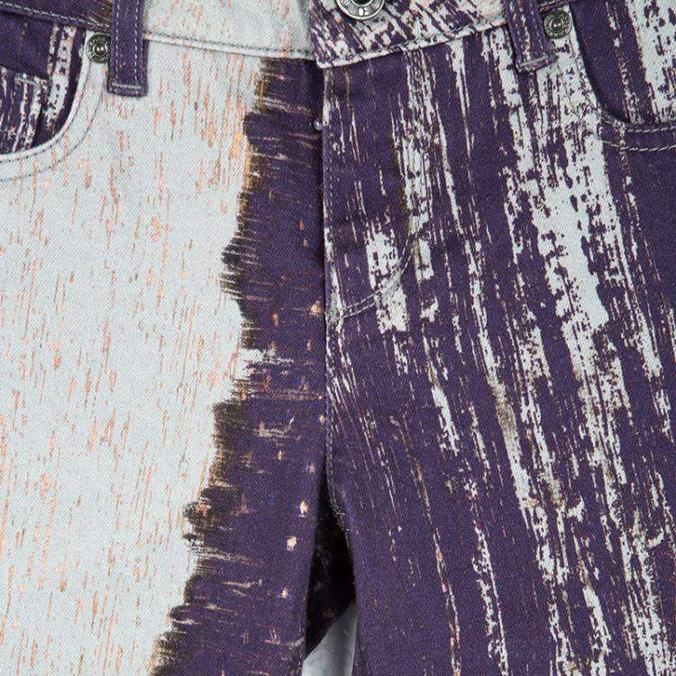 Pre Owned Boss Orange by Hugo Boss Multicolor Printed Slim Fit Lunja Jeans S