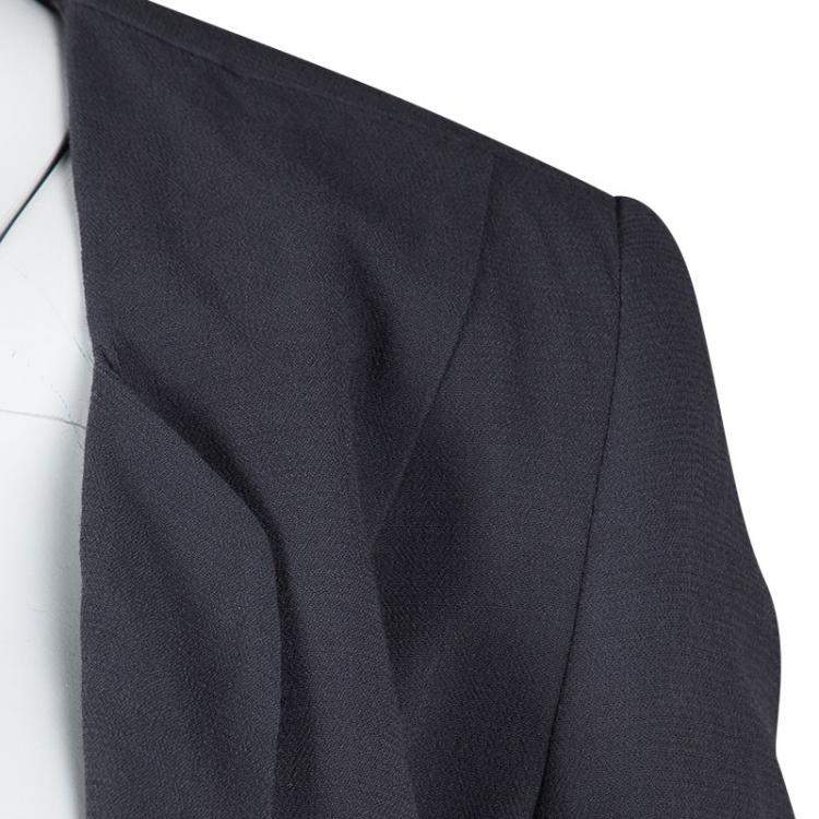 Pre Owned Boss Orange By Hugo Boss Grey Lace Insert Detail Orestina Blazer S