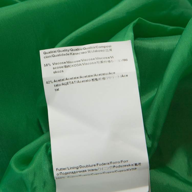 Pre Owned Boss By Hugo Boss Green Sleeveless V-Neck Dallisia Maxi Dress S
