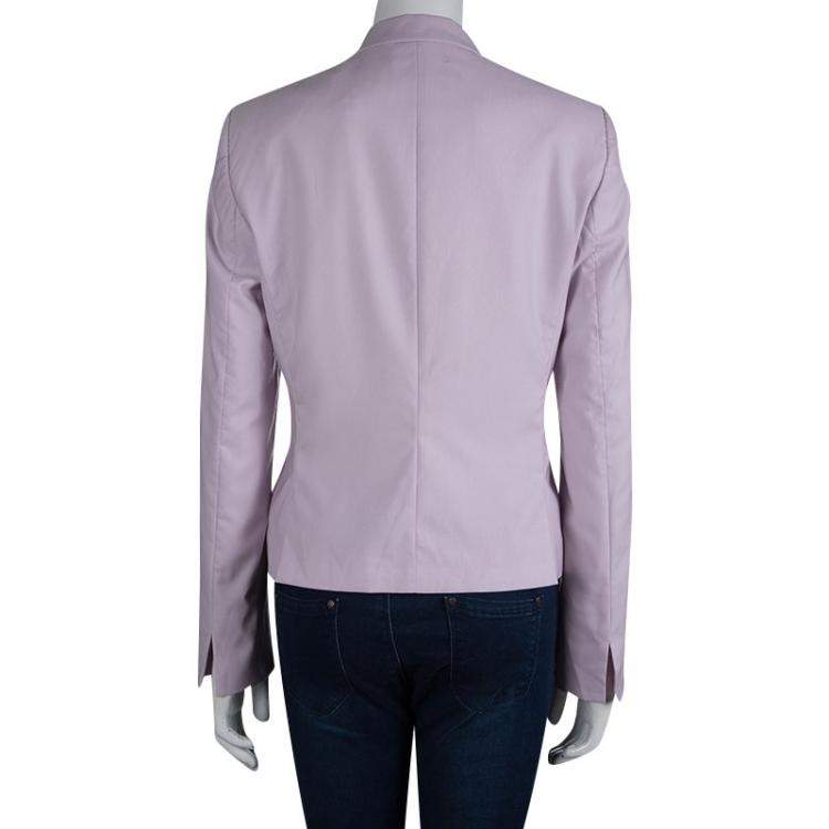 Pre Owned Boss By Hugo Boss Pale Pink  Jadelyn Blazer M