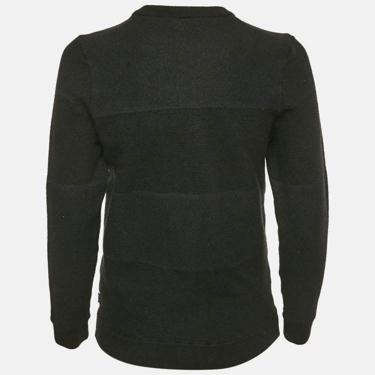 Pre Owned Boss by Hugo Boss Grey Wool Blend Regular Fit Sweatshirt XL