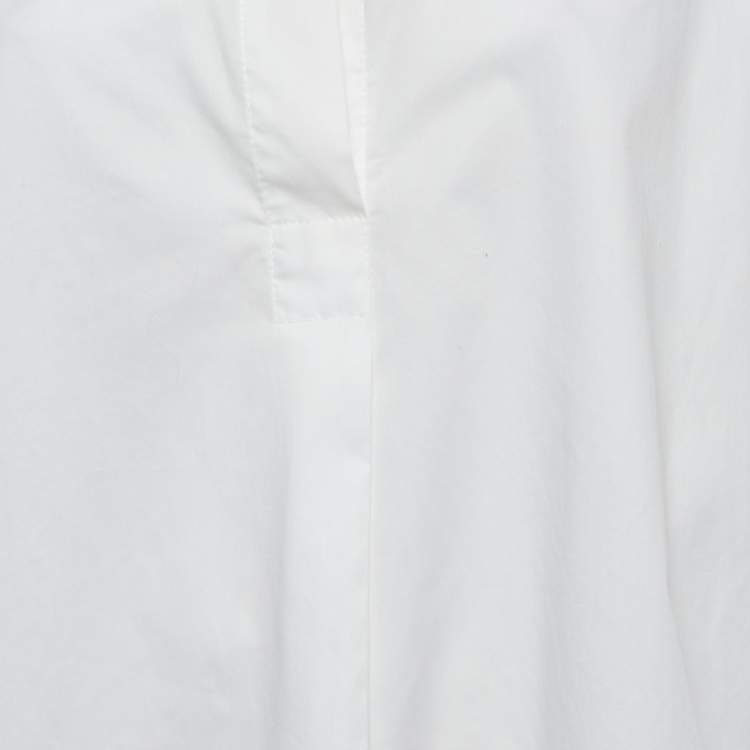 Pre Owned Boss By Hugo Boss White Cotton Bicona Blouse L