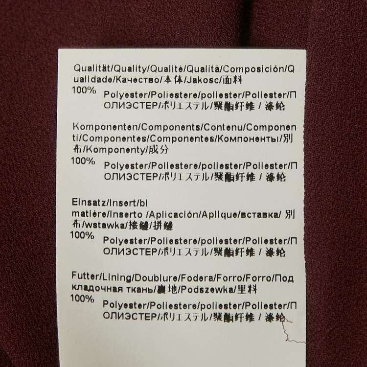 Pre Owned Boss By Hugo Boss Blue Chiffon Pleated Midi Skirt S