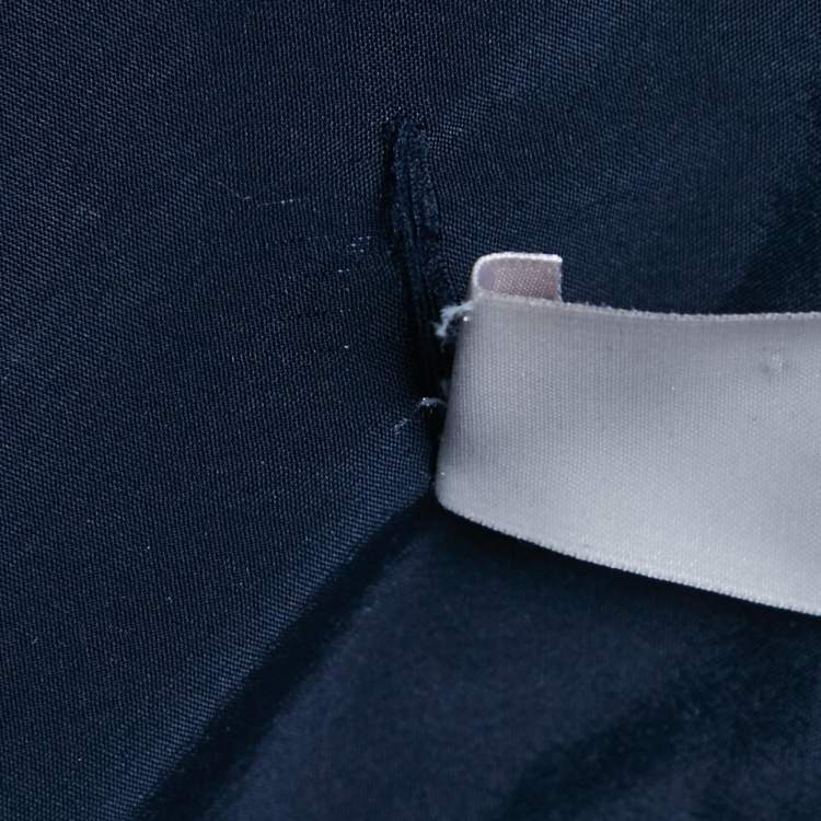 Pre Owned Boss By Hugo Boss Navy Blue Knit Single Breasted Blazer S