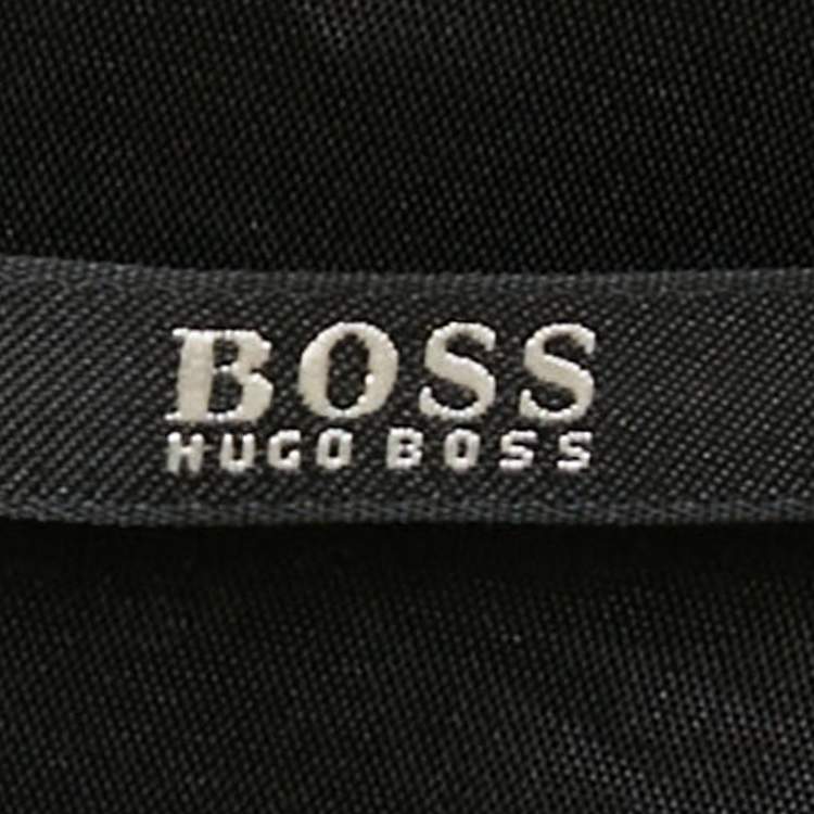 Pre Owned Boss by Hugo Boss Black/Purple Crepe Sleeveless Dalota Short Dress L
