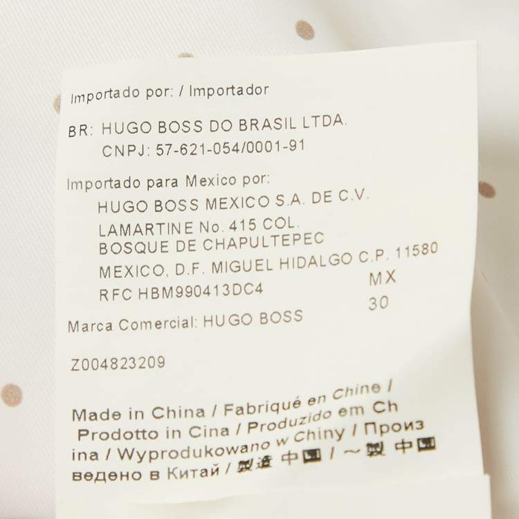 Pre Owned Boss By Hugo Boss Peach Orange Cotton Single Breasted Coat M