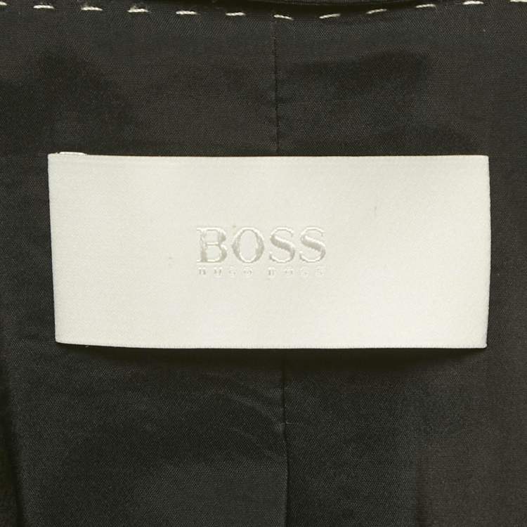 Pre Owned Boss By Hugo Boss Black Wool Julea Blazer S