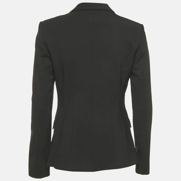 Pre Owned Boss By Hugo Boss Black Wool Julea Blazer S