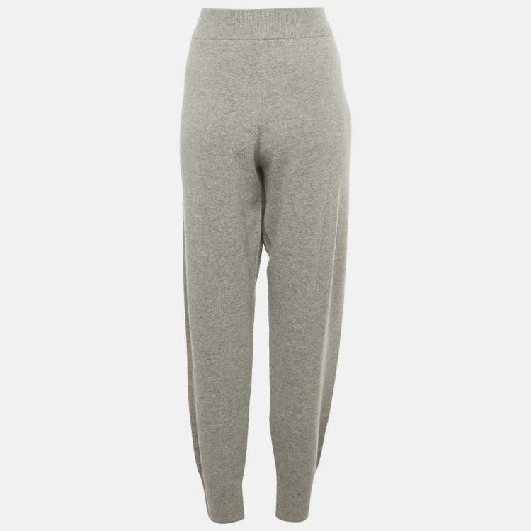 Pre Owned Boss By Hugo Boss Grey Wool Knit Faboosia Sweatpants L