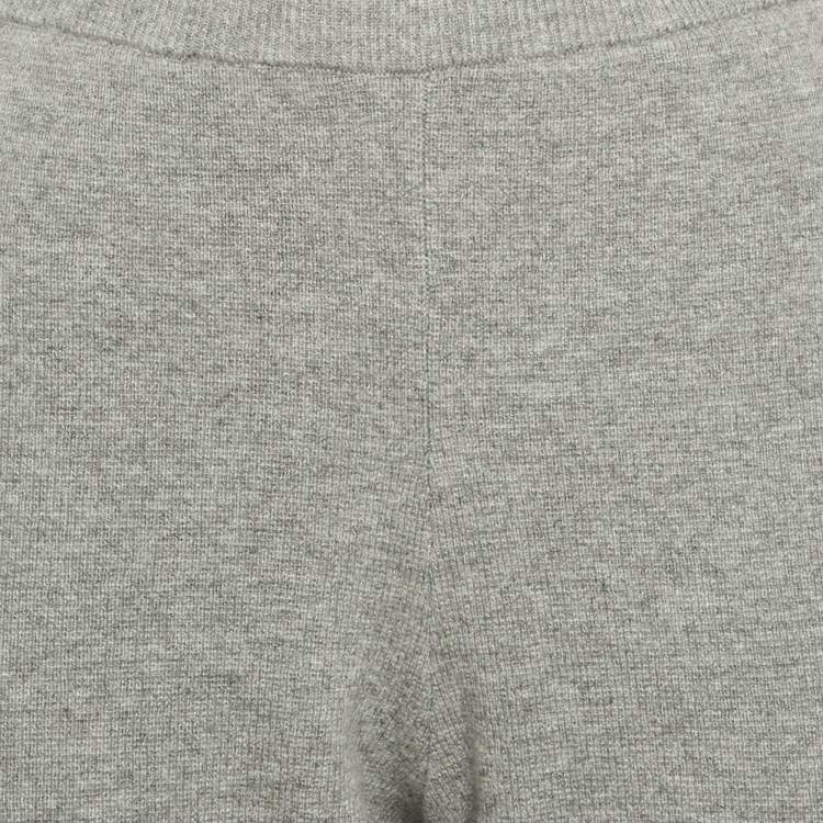 Pre Owned Boss By Hugo Boss Grey Wool Knit Faboosia Sweatpants L