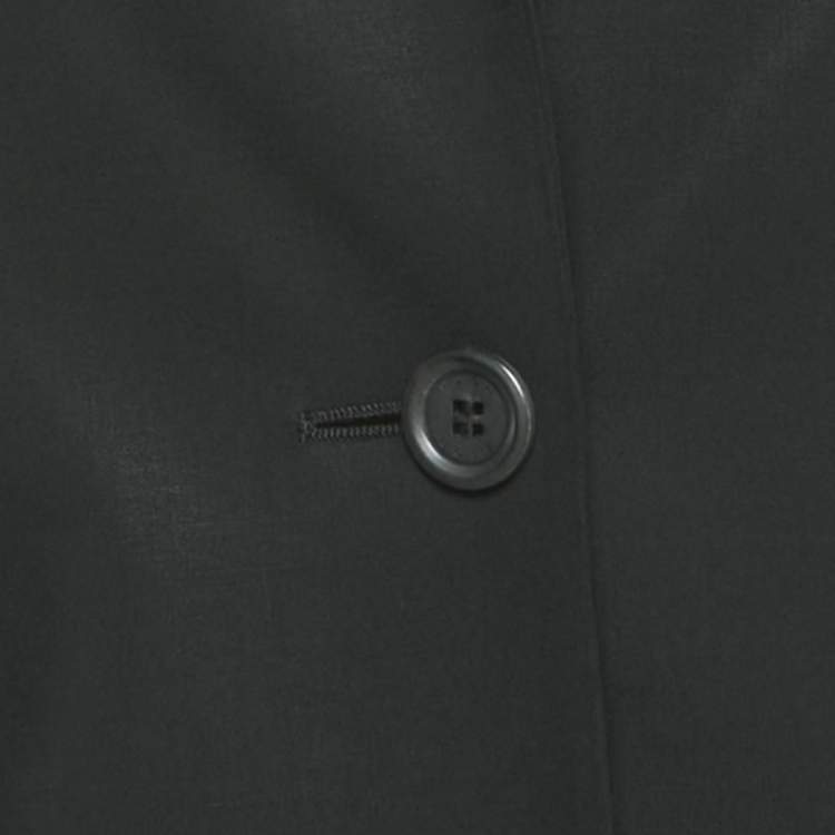 Pre Owned Boss By Hugo Boss Black Wool Blazer & Skirt Set S/M