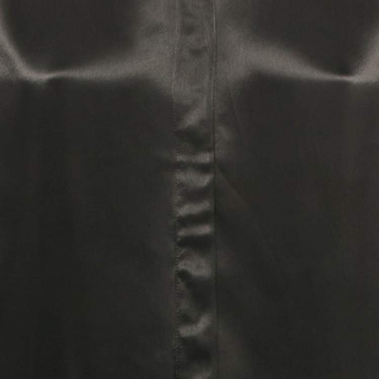 Pre Owned Boss By Hugo Boss Black Sateen Beruta Shirt XL